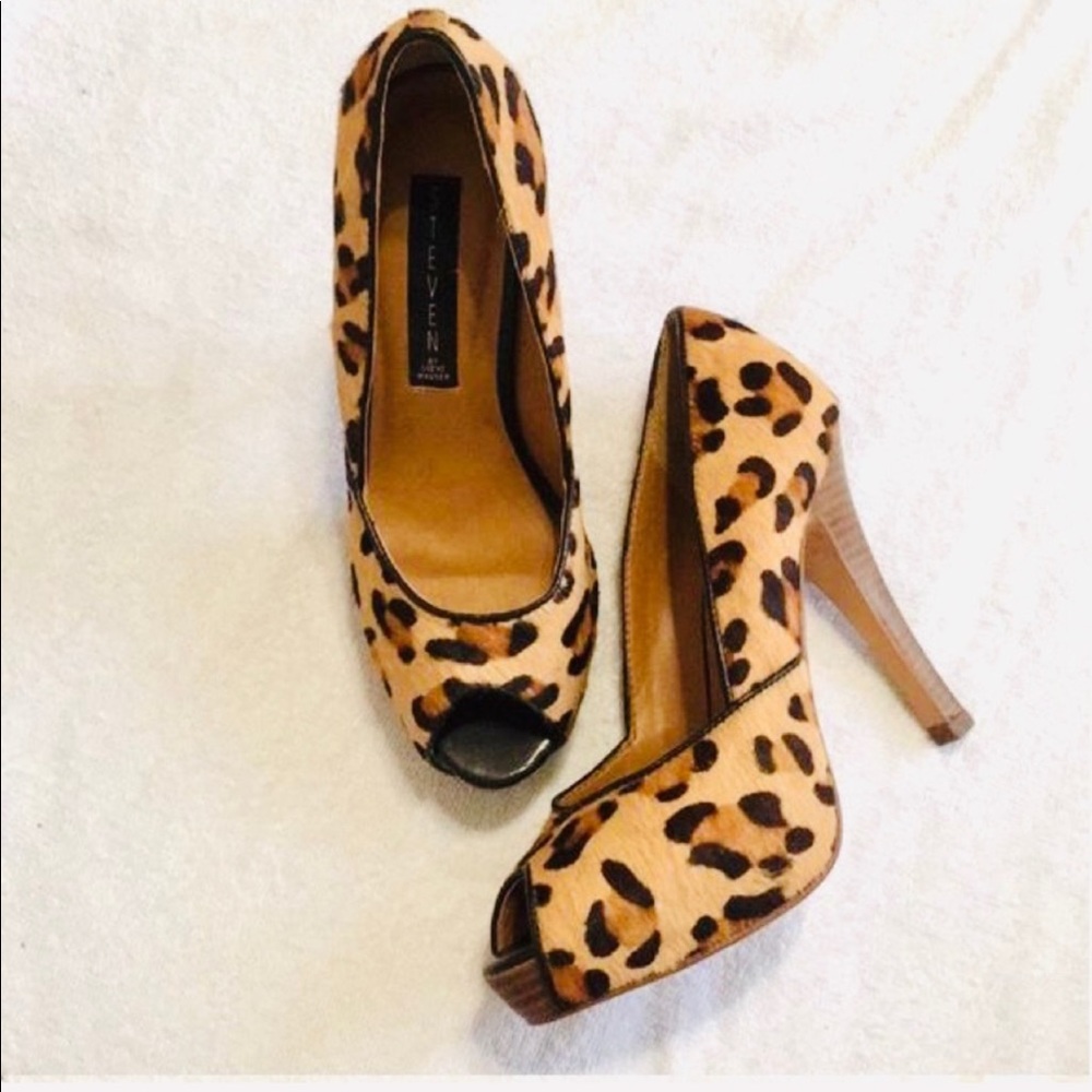 STEVEN Platform Peep Toe Heels Sz 9